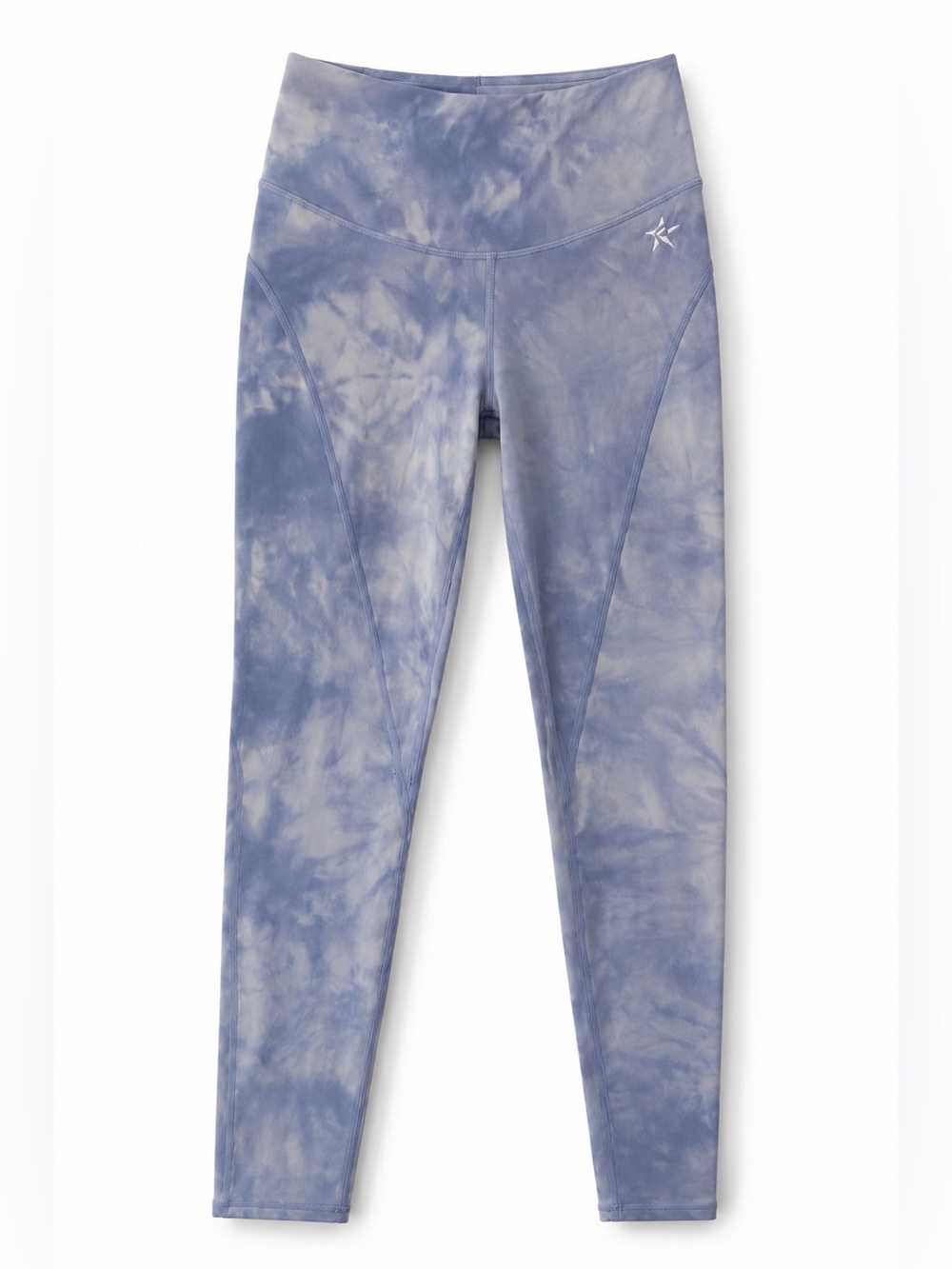 Rebel Athletic Blue Tie Dye High Rise Leggings Adult Small